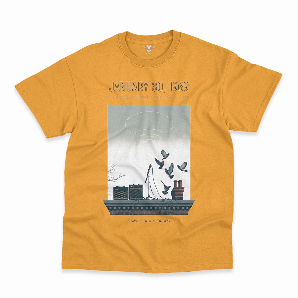 January 30, 1969 — The Sky Heard Everything — Rooftop Rock Tee — Design III