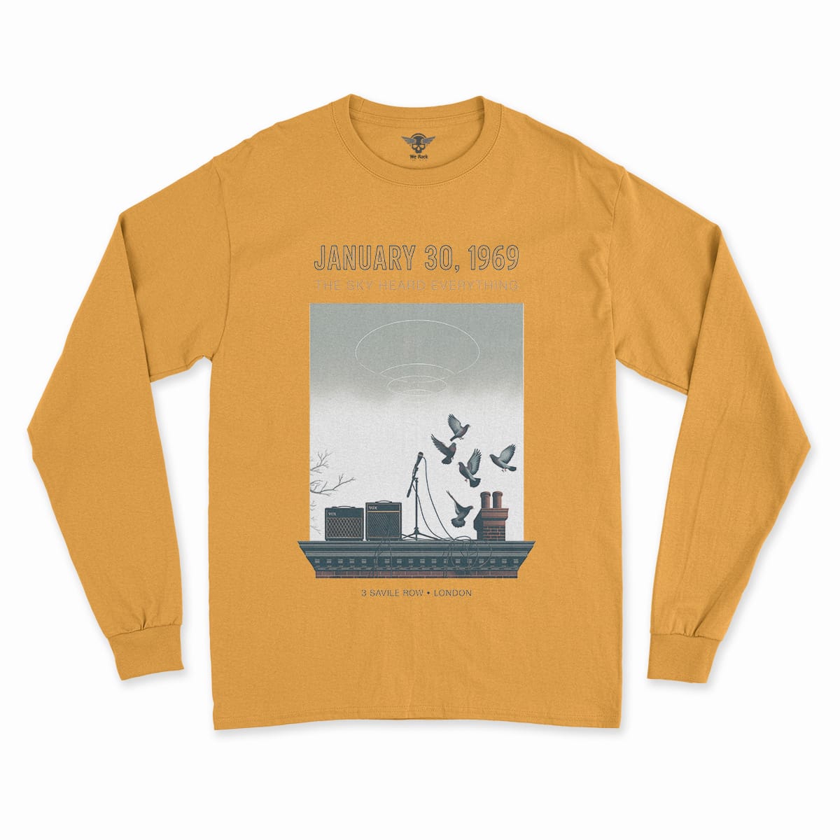 January 30, 1969 — The Sky Heard Everything — Rooftop Rock Tee — Design III