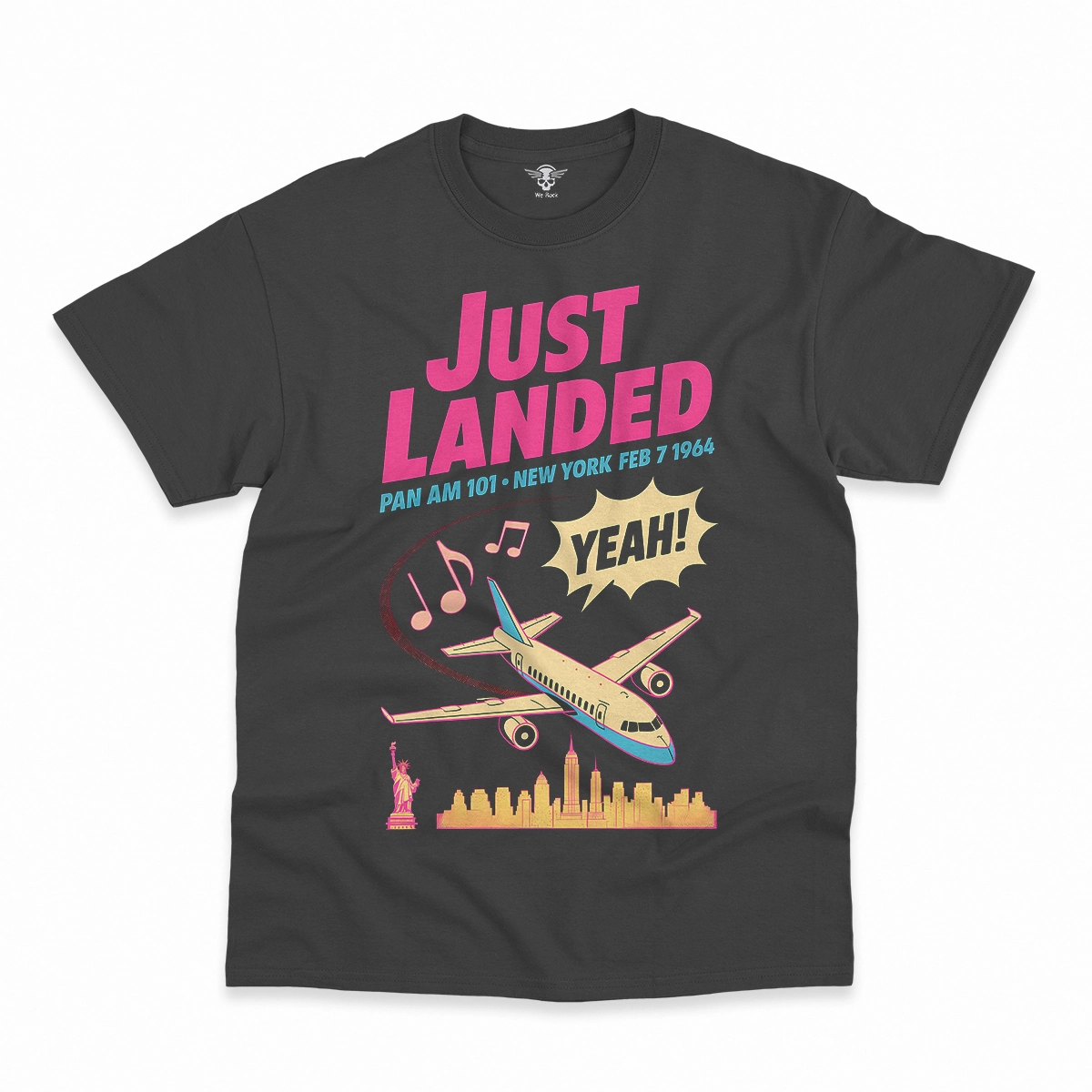 Just Landed — Pan Am 101 — New York February 1964 Rock Tee — Design I