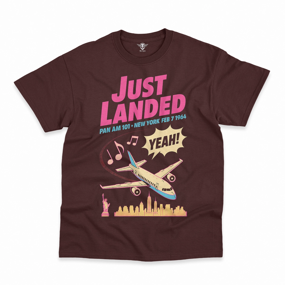 Just Landed — Pan Am 101 — New York February 1964 Rock Tee — Design I