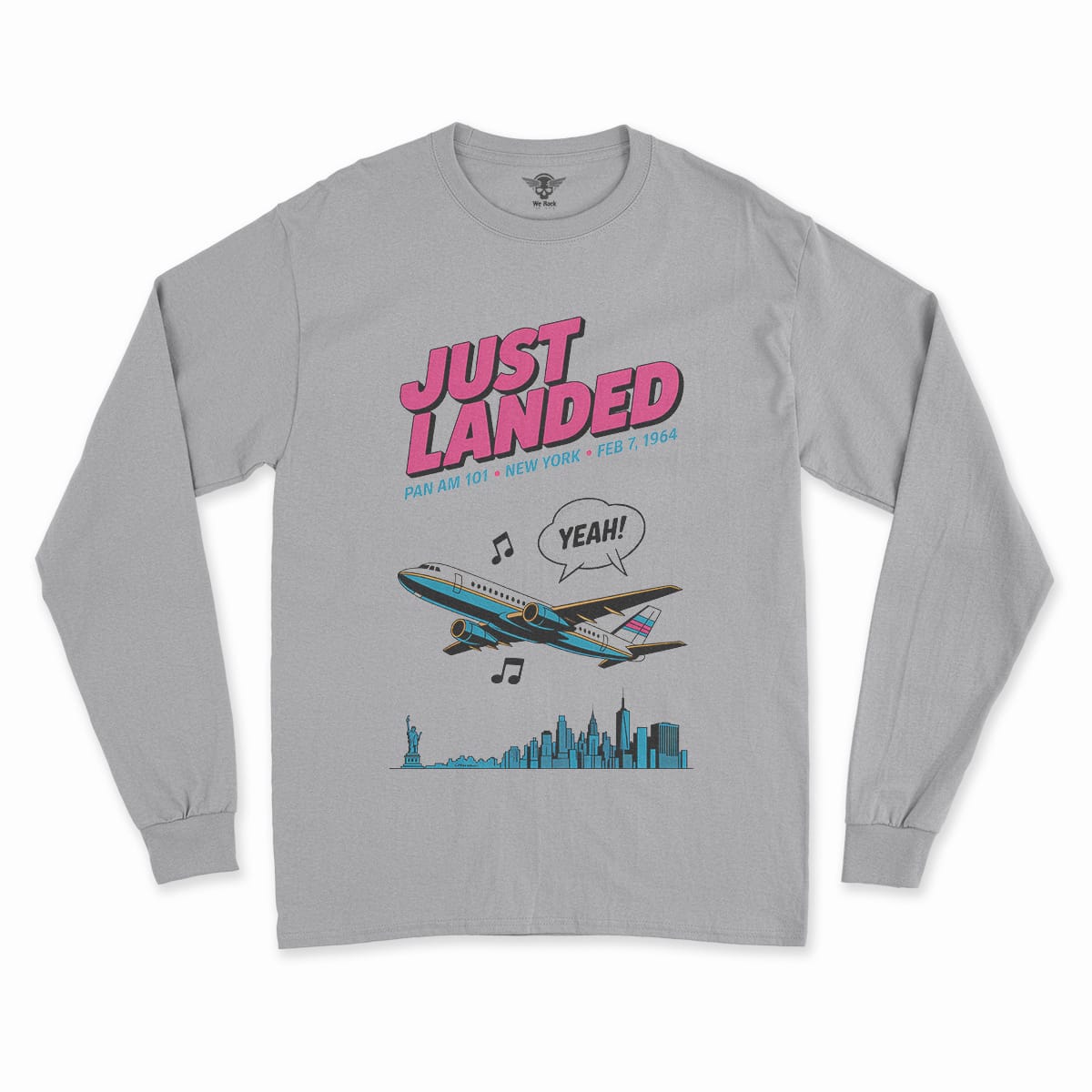 Just Landed — Pan Am 101 — New York February 1964 Rock Tee — Design II