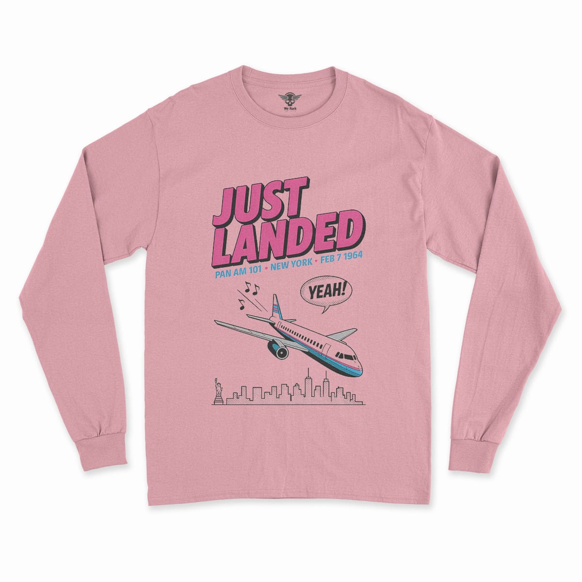 Just Landed — Pan Am 101 — New York February 1964 Rock Tee — Design III