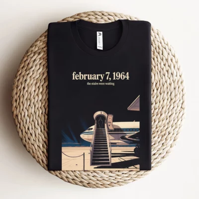 Just Landed — Pan Am 101 — New York February 1964 Rock Tee — Design III