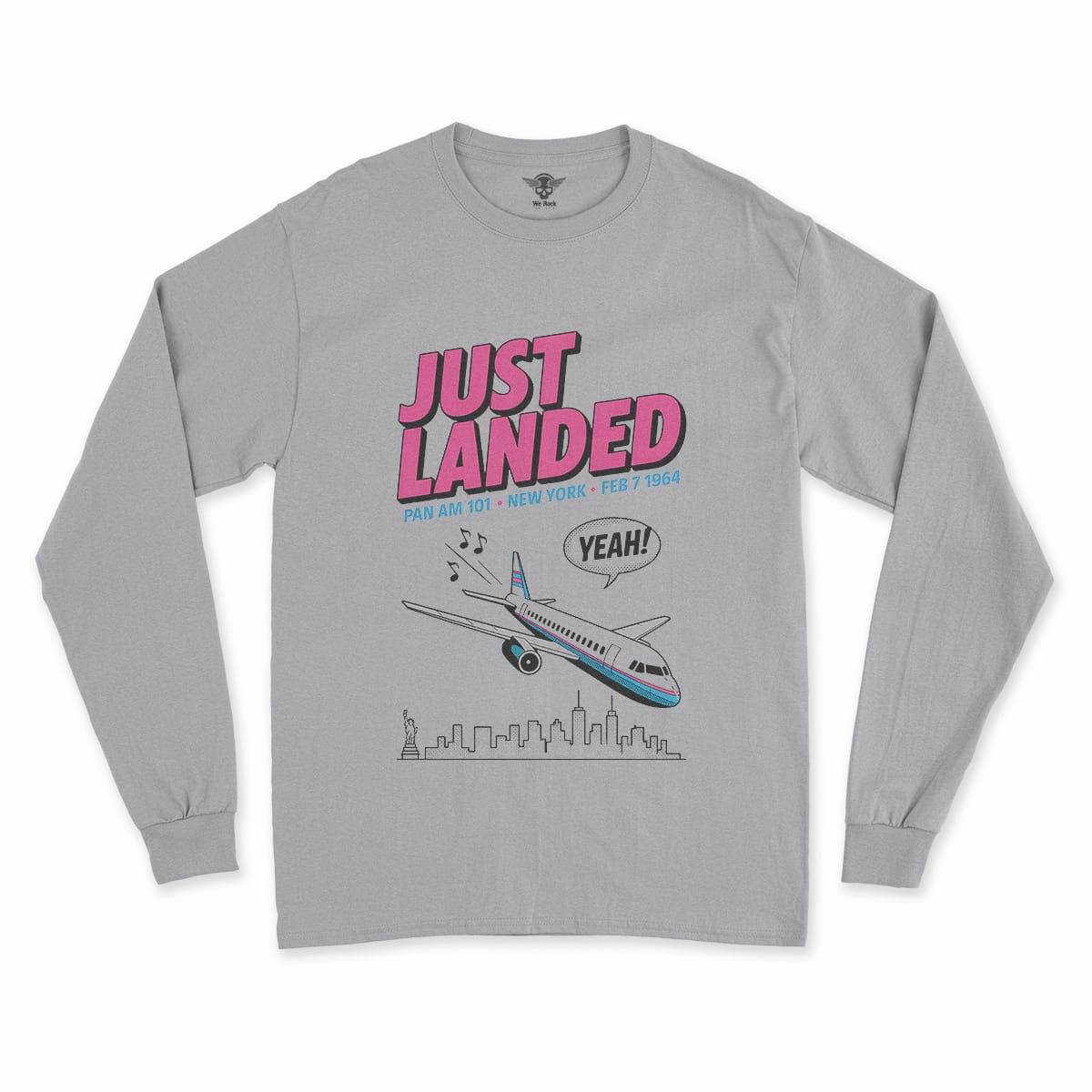 Just Landed — Pan Am 101 — New York February 1964 Rock Tee — Design III