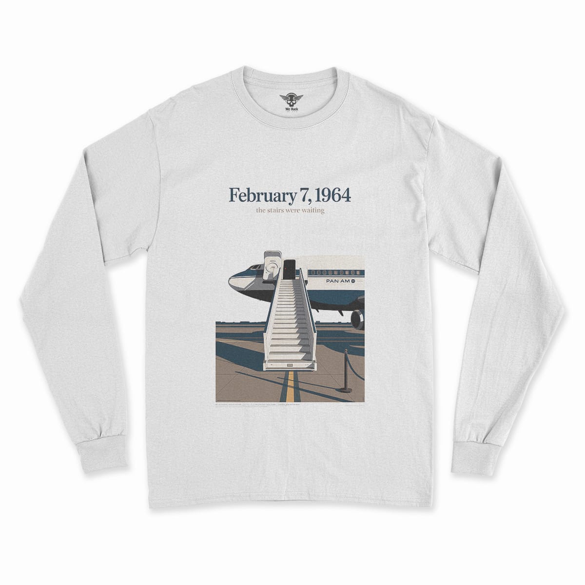 Just Landed — Pan Am 101 — New York February 1964 Rock Tee — Design IV