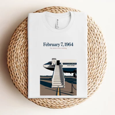 Just Landed — Pan Am 101 — New York February 1964 Rock Tee — Design IV