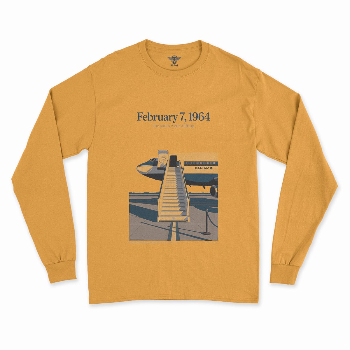 Just Landed — Pan Am 101 — New York February 1964 Rock Tee — Design IV