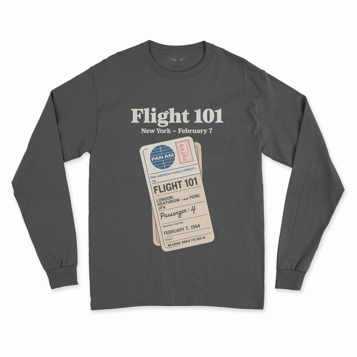 Just Landed — Pan Am 101 — New York February 1964 Rock Tee — Heritage Edition