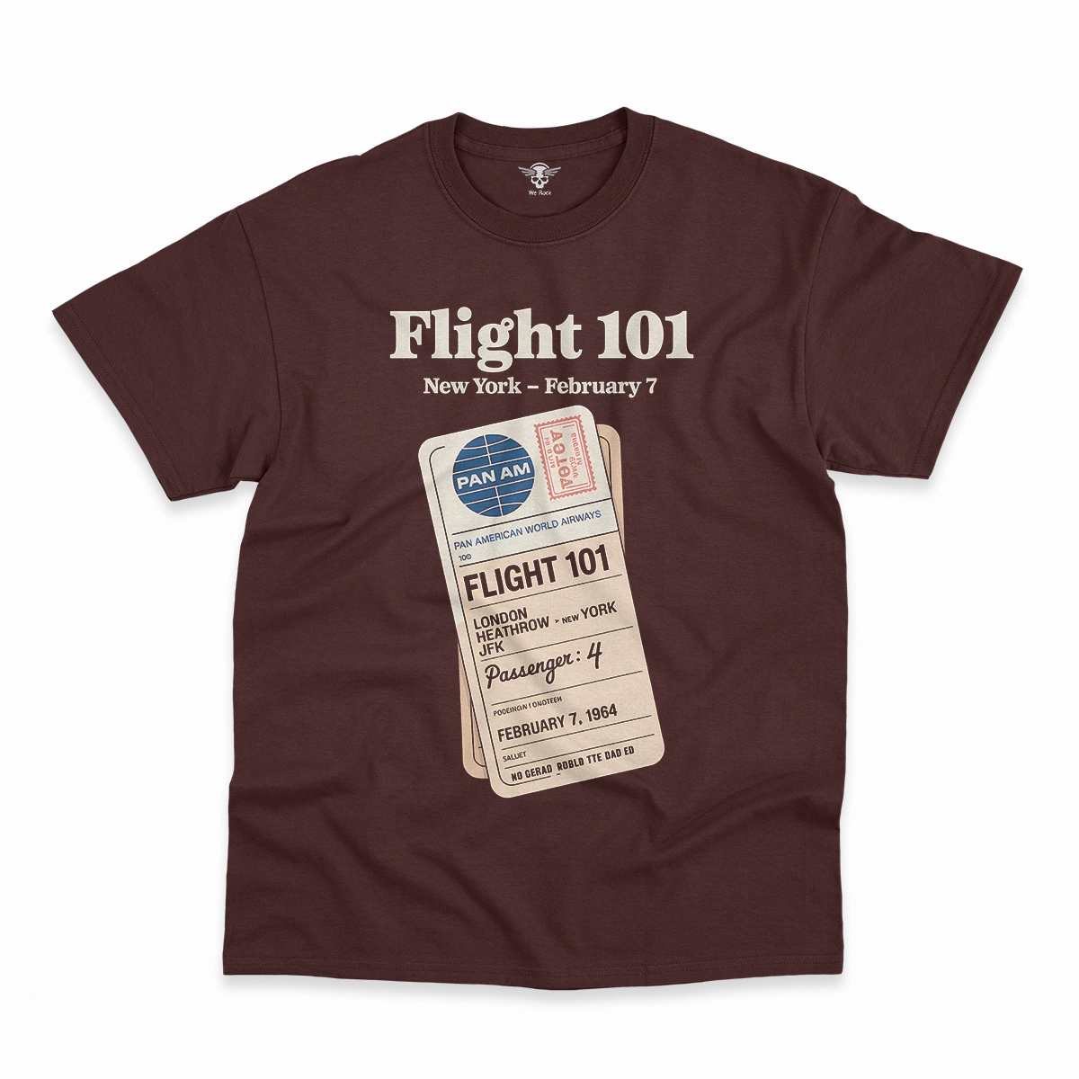 Just Landed — Pan Am 101 — New York February 1964 Rock Tee — Heritage Edition