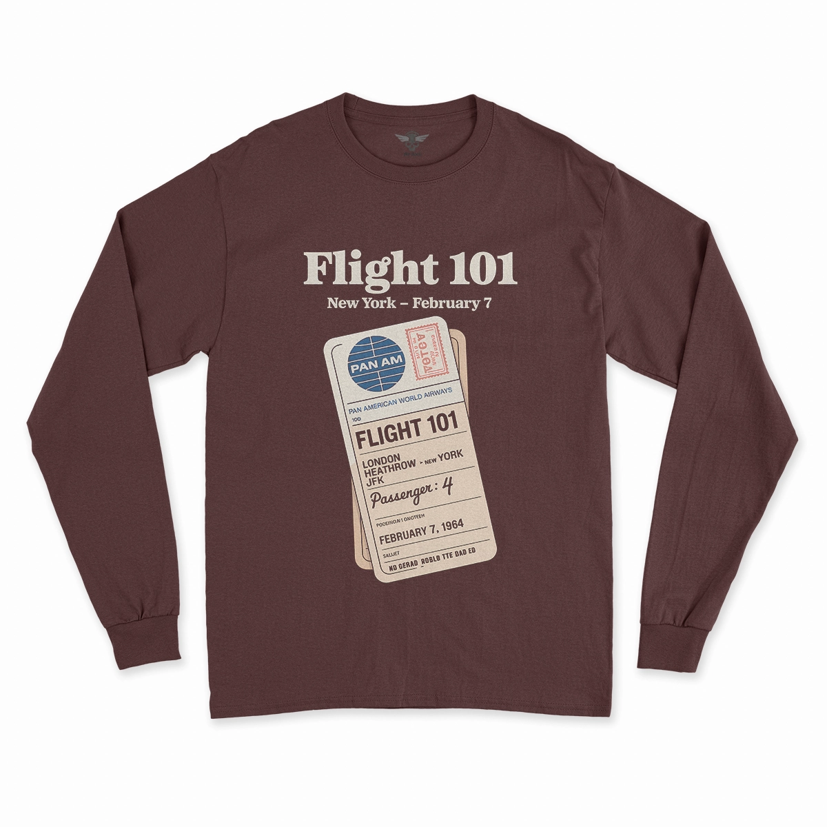 Just Landed — Pan Am 101 — New York February 1964 Rock Tee — Heritage Edition