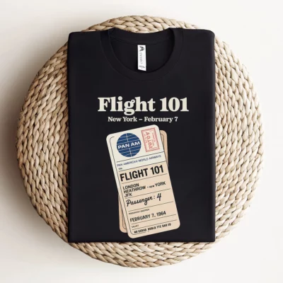 Just Landed — Pan Am 101 — New York February 1964 Rock Tee — Heritage Edition