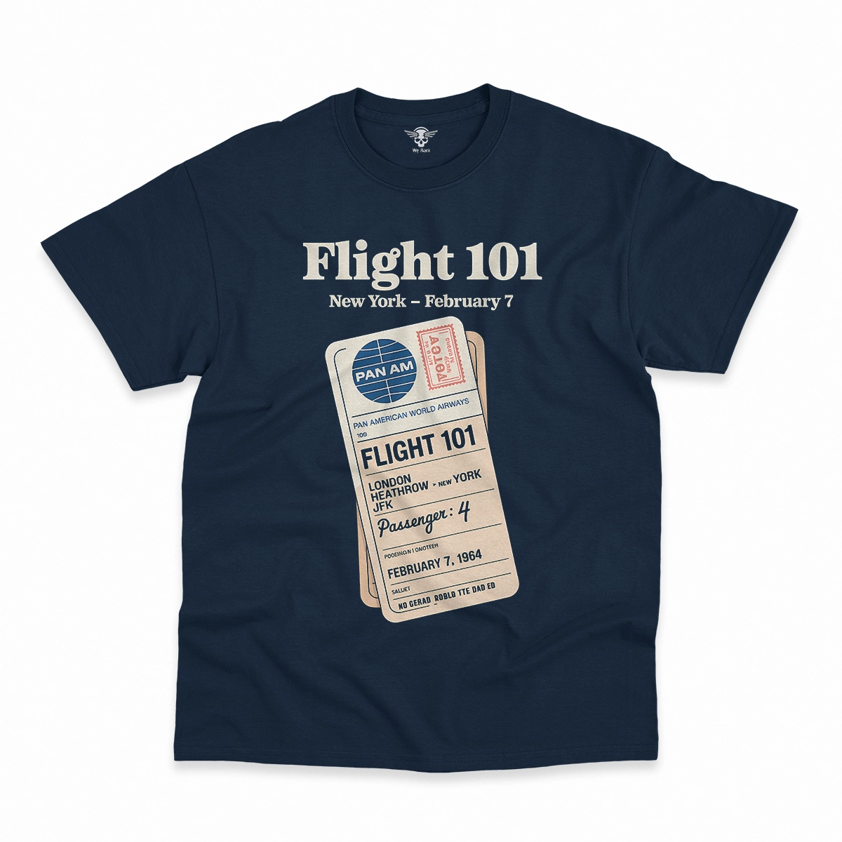 Just Landed — Pan Am 101 — New York February 1964 Rock Tee — Heritage Edition