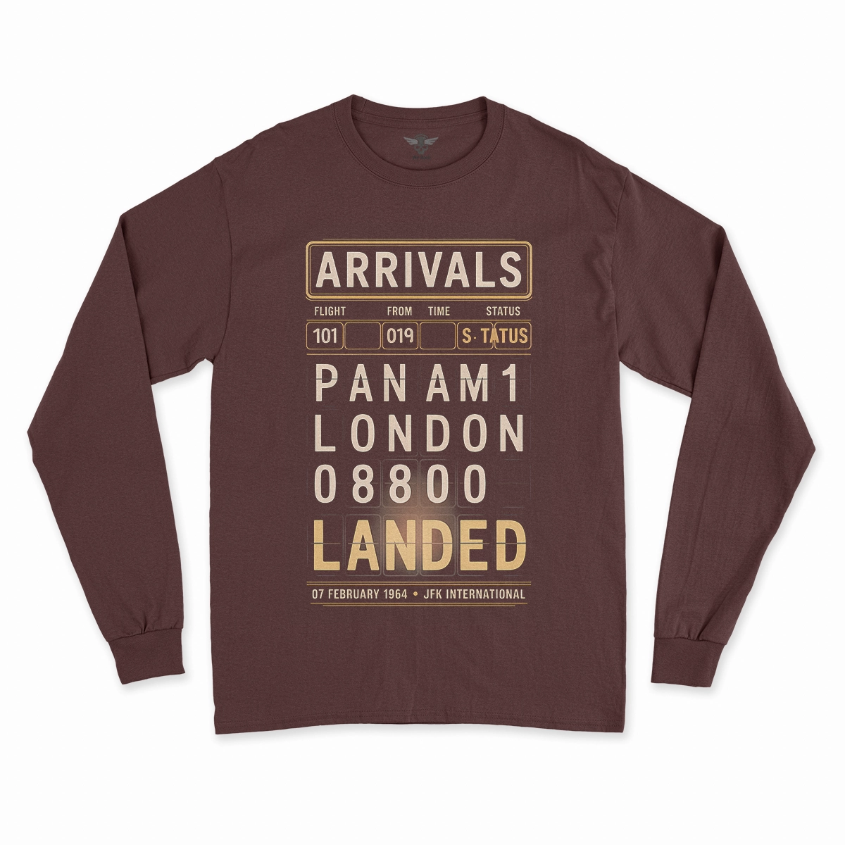 Just Landed — Pan Am 101 — New York February 1964 Rock Tee — Scholar Edition