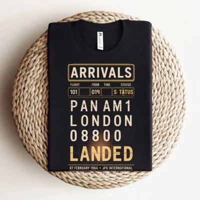Just Landed — Pan Am 101 — New York February 1964 Rock Tee — Scholar Edition