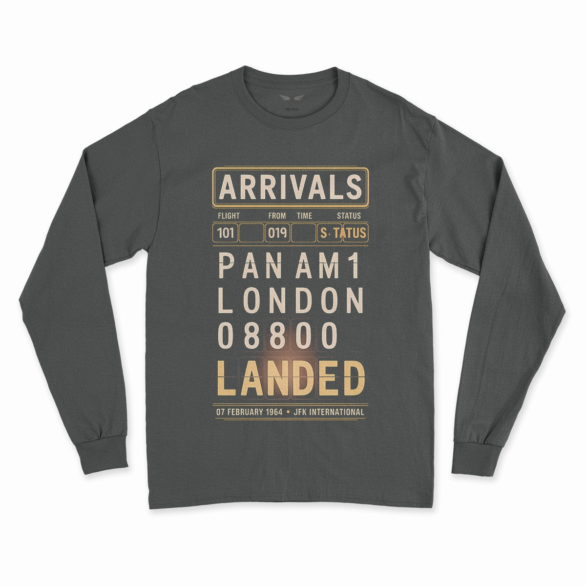 Just Landed — Pan Am 101 — New York February 1964 Rock Tee — Scholar Edition