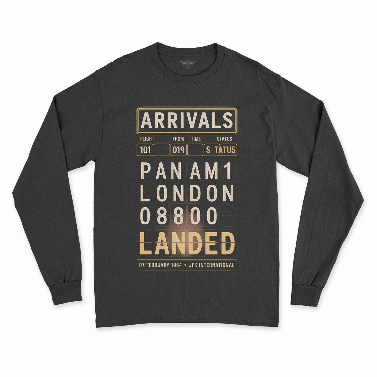 Just Landed — Pan Am 101 — New York February 1964 Rock Tee — Scholar Edition