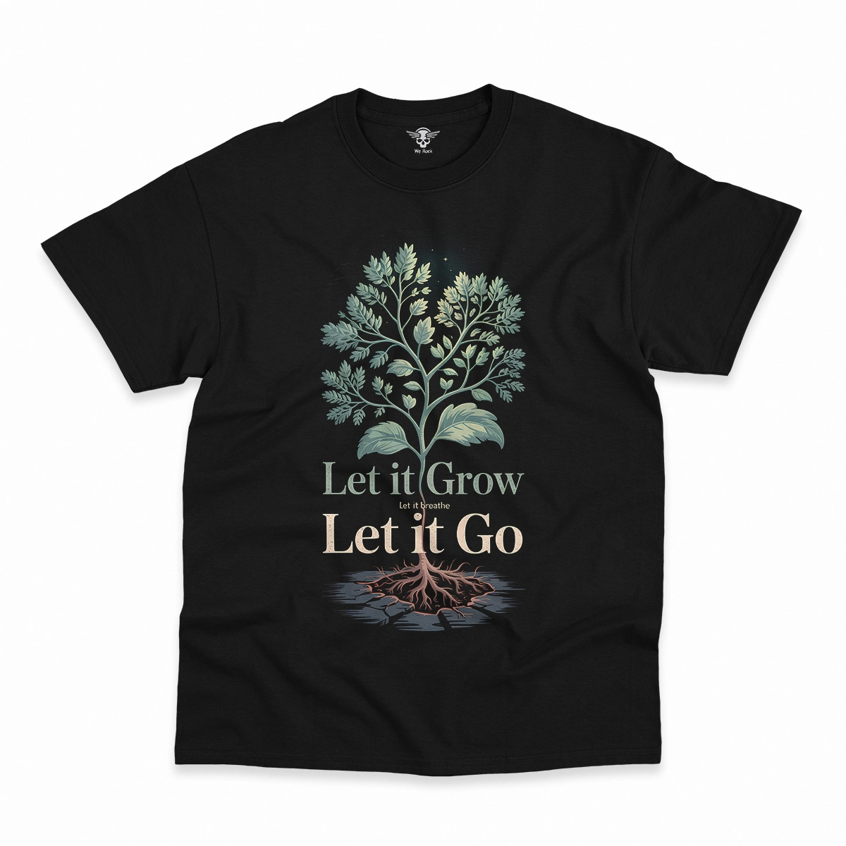Let It Breathe / Let It Grow / Let It Go — Rock Heritage Tee — Design II