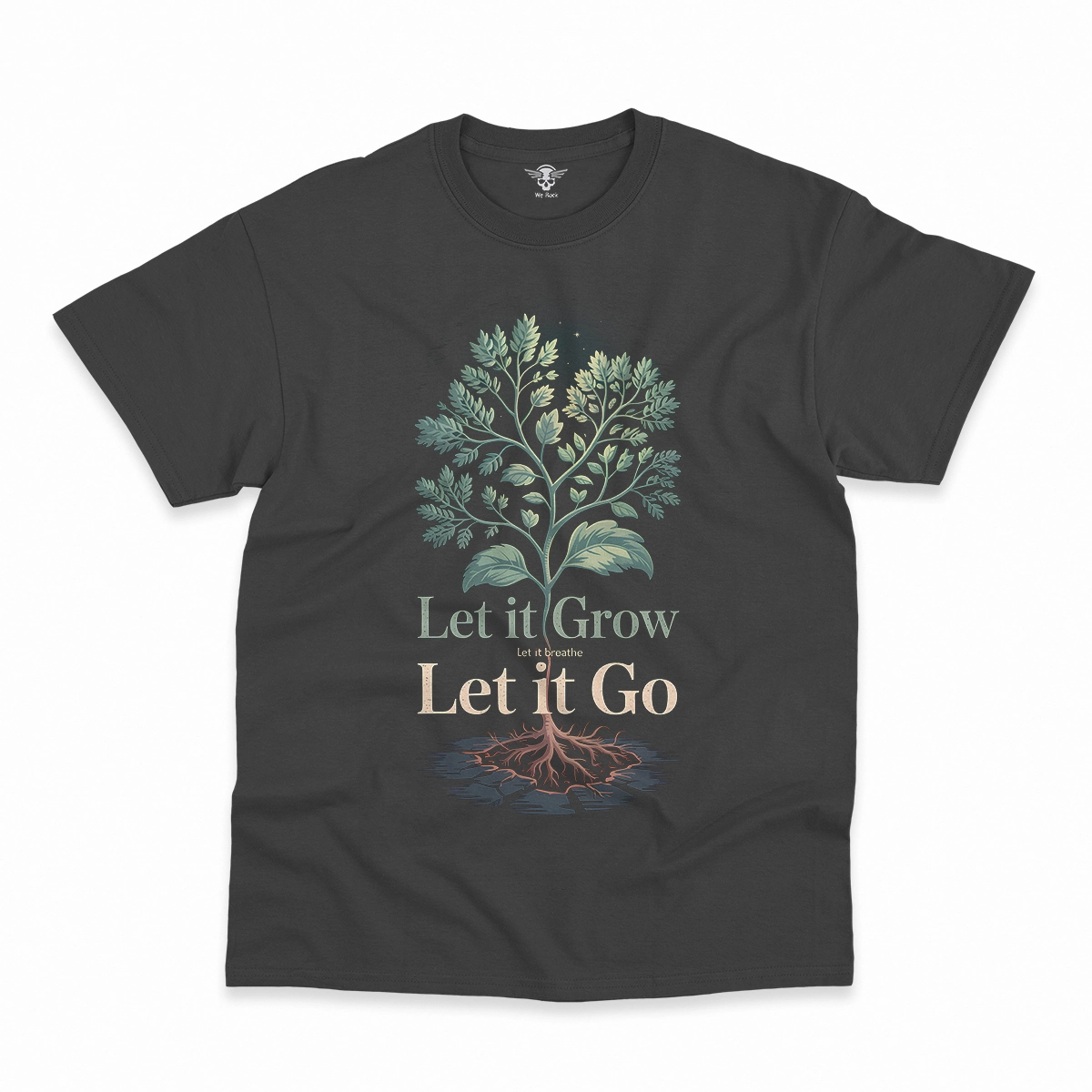 Let It Breathe / Let It Grow / Let It Go — Rock Heritage Tee — Design II