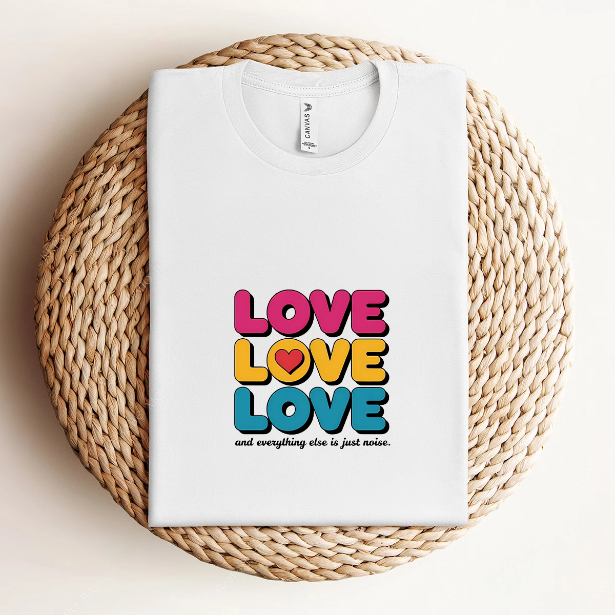 Love Love Love — 1960s Pop Art Rock Heritage Tee — Design I