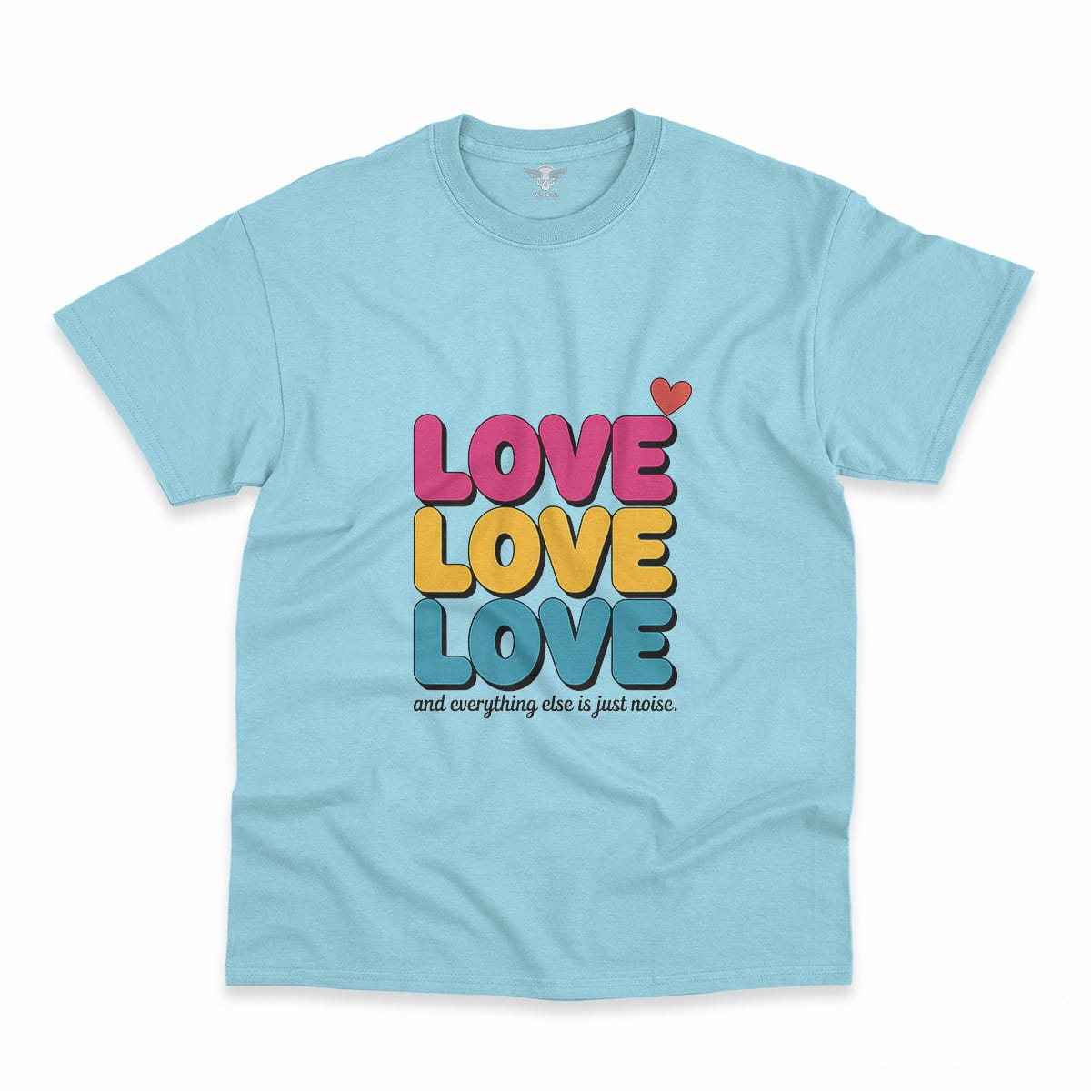 Love Love Love — 1960s Pop Art Rock Heritage Tee — Design II