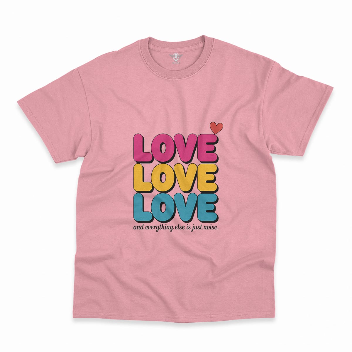 Love Love Love — 1960s Pop Art Rock Heritage Tee — Design II