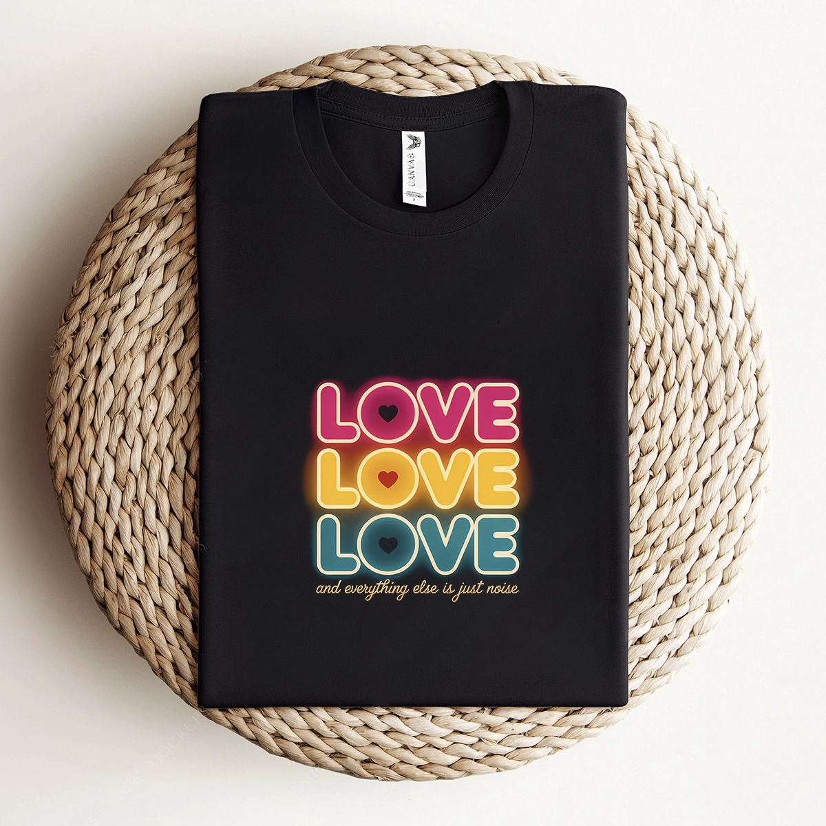 Love Love Love — 1960s Pop Art Rock Heritage Tee