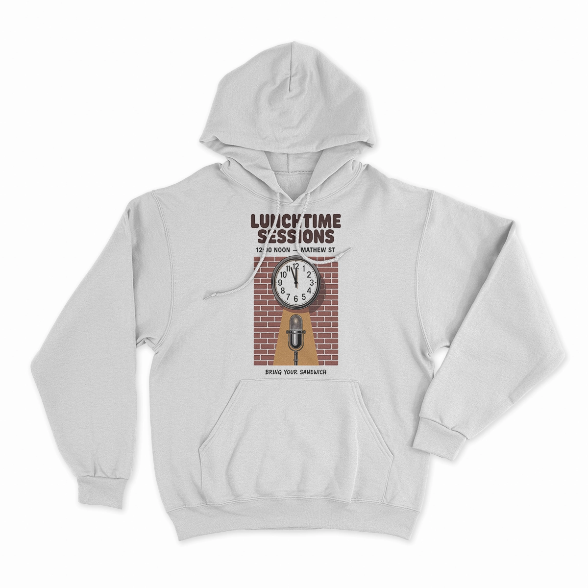 Lunchtime Sessions — 12:00 Noon Mathew Street Liverpool Tee — Design II