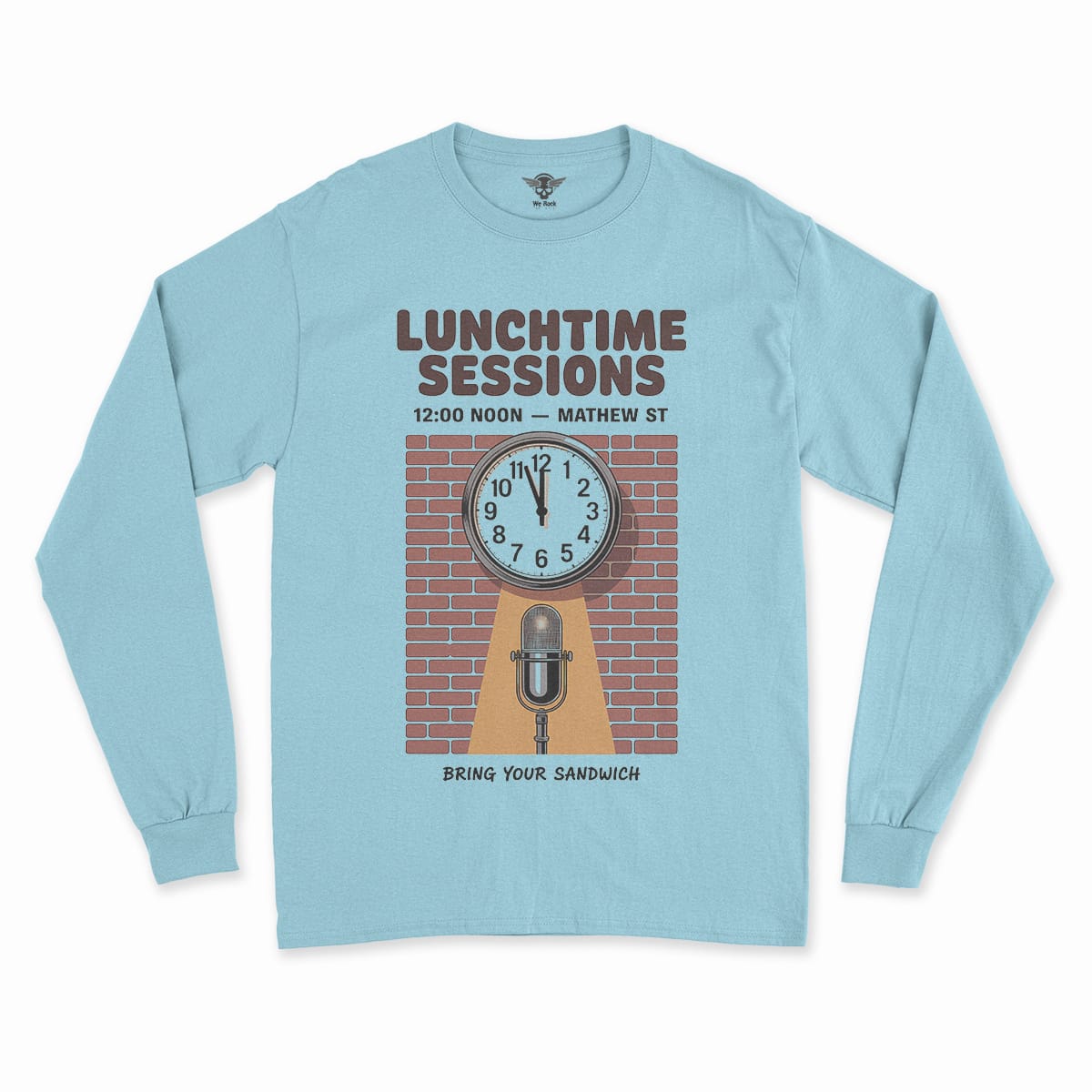 Lunchtime Sessions — 12:00 Noon Mathew Street Liverpool Tee — Design II