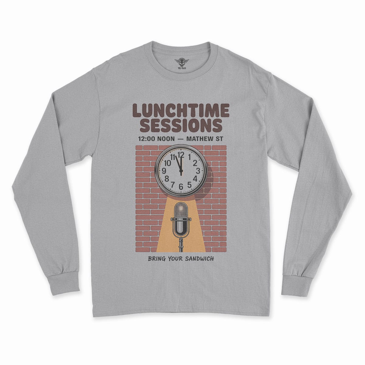 Lunchtime Sessions — 12:00 Noon Mathew Street Liverpool Tee — Design II