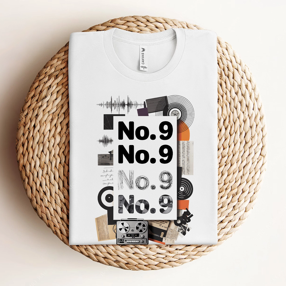 No. 9 — Experimental Avant-Garde Rock Tee — Design I