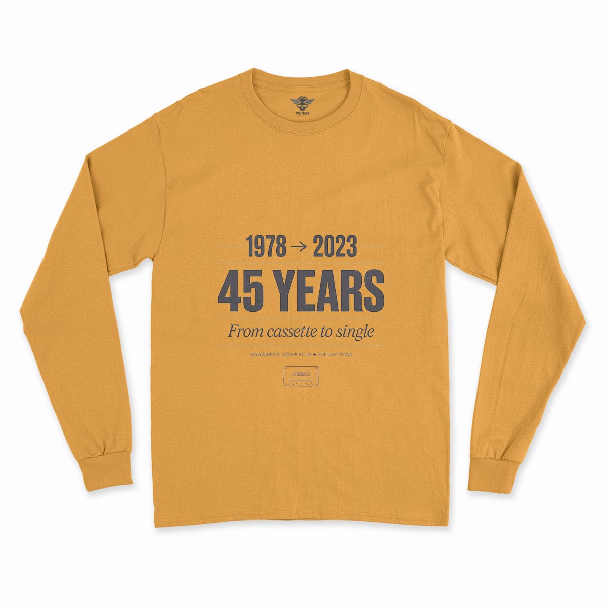 Now and Then — The Last Song 1978 to 2023 Rock Heritage Tee — Scholar Edition