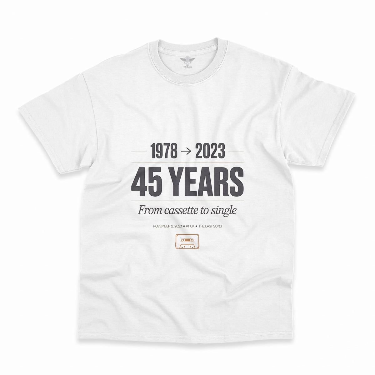 Now and Then — The Last Song 1978 to 2023 Rock Heritage Tee — Scholar Edition