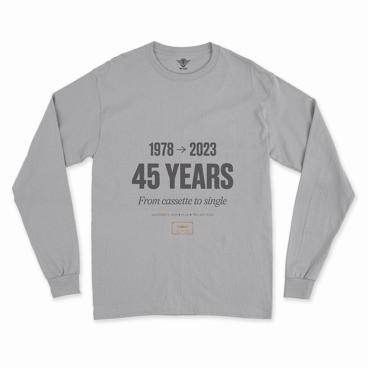 Now and Then — The Last Song 1978 to 2023 Rock Heritage Tee — Scholar Edition