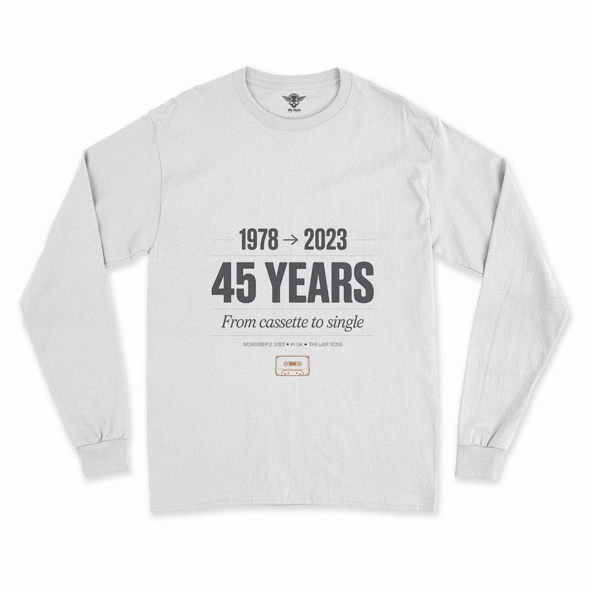 Now and Then — The Last Song 1978 to 2023 Rock Heritage Tee — Scholar Edition