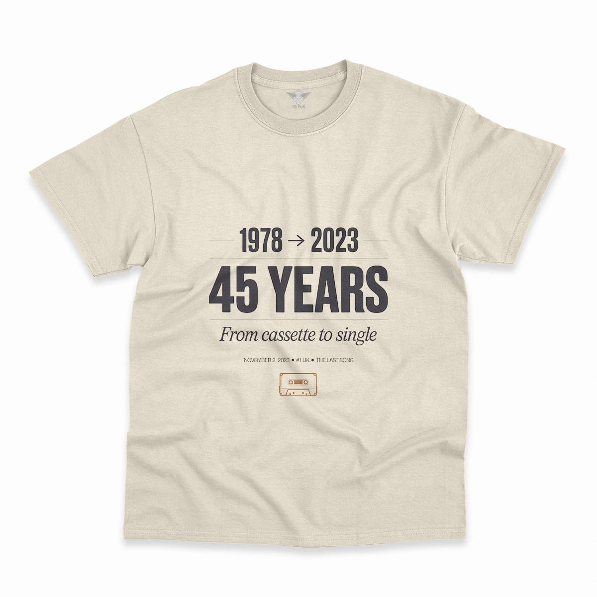 Now and Then — The Last Song 1978 to 2023 Rock Heritage Tee — Scholar Edition