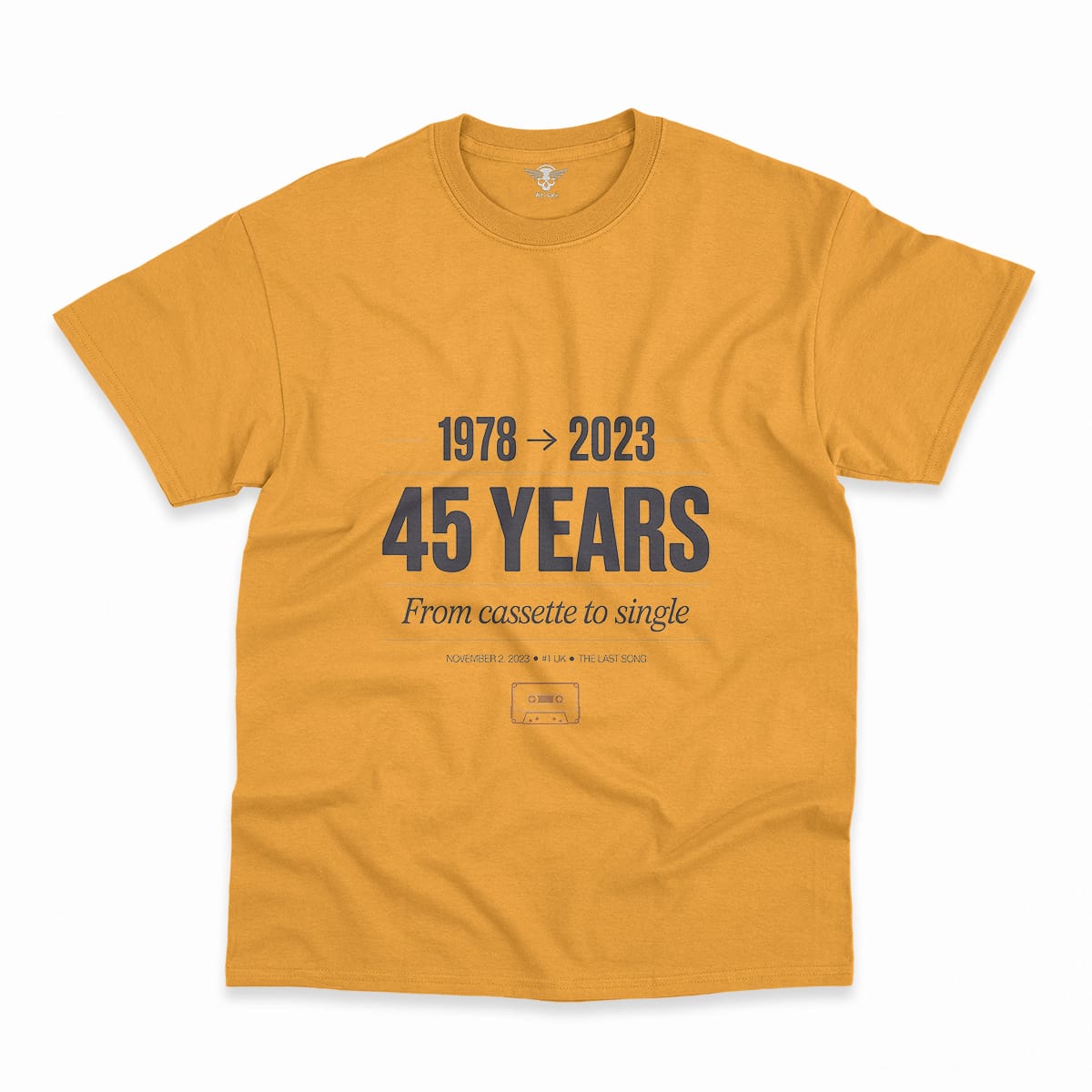 Now and Then — The Last Song 1978 to 2023 Rock Heritage Tee — Scholar Edition