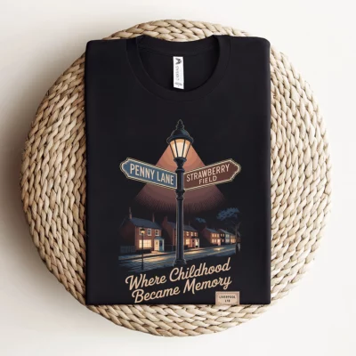 Penny Lane ↔ Strawberry Field — Liverpool L18 Heritage Tee