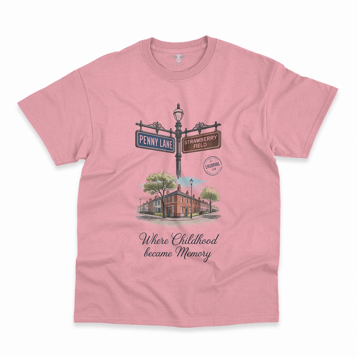 Penny Lane ↔ Strawberry Field — Liverpool L18 Heritage Tee — Design I