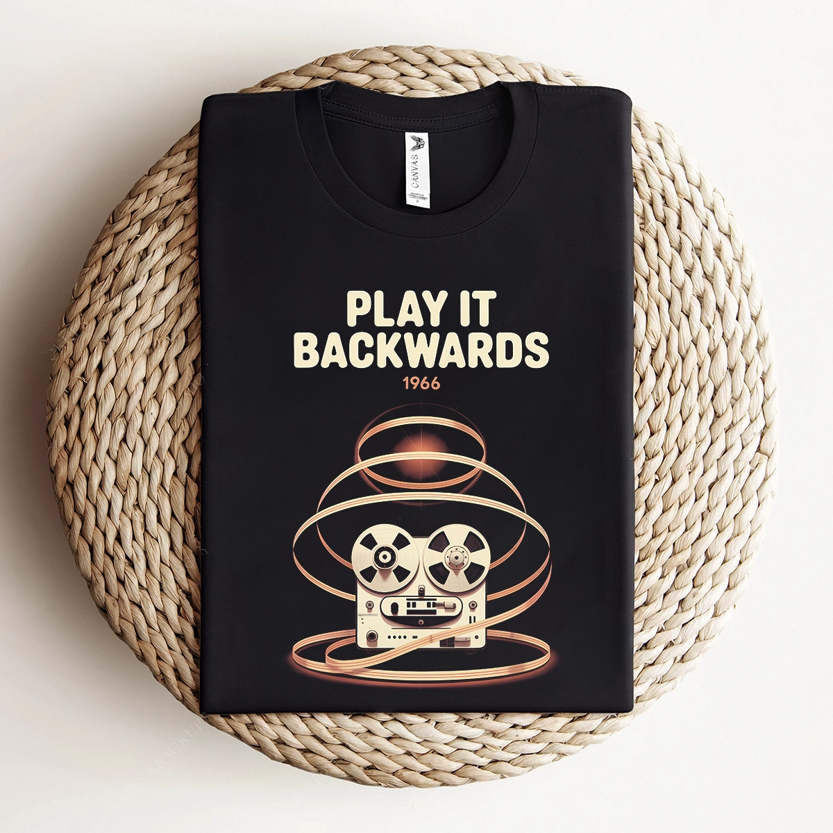 Play It Backwards — 1966 Tape Experiment Rock Tee