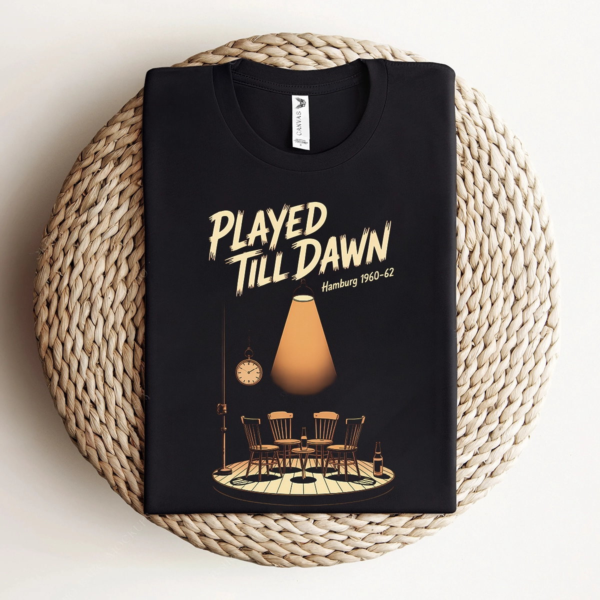 Played Till Dawn — Hamburg 1960 Late Night Rock Tee — Design I