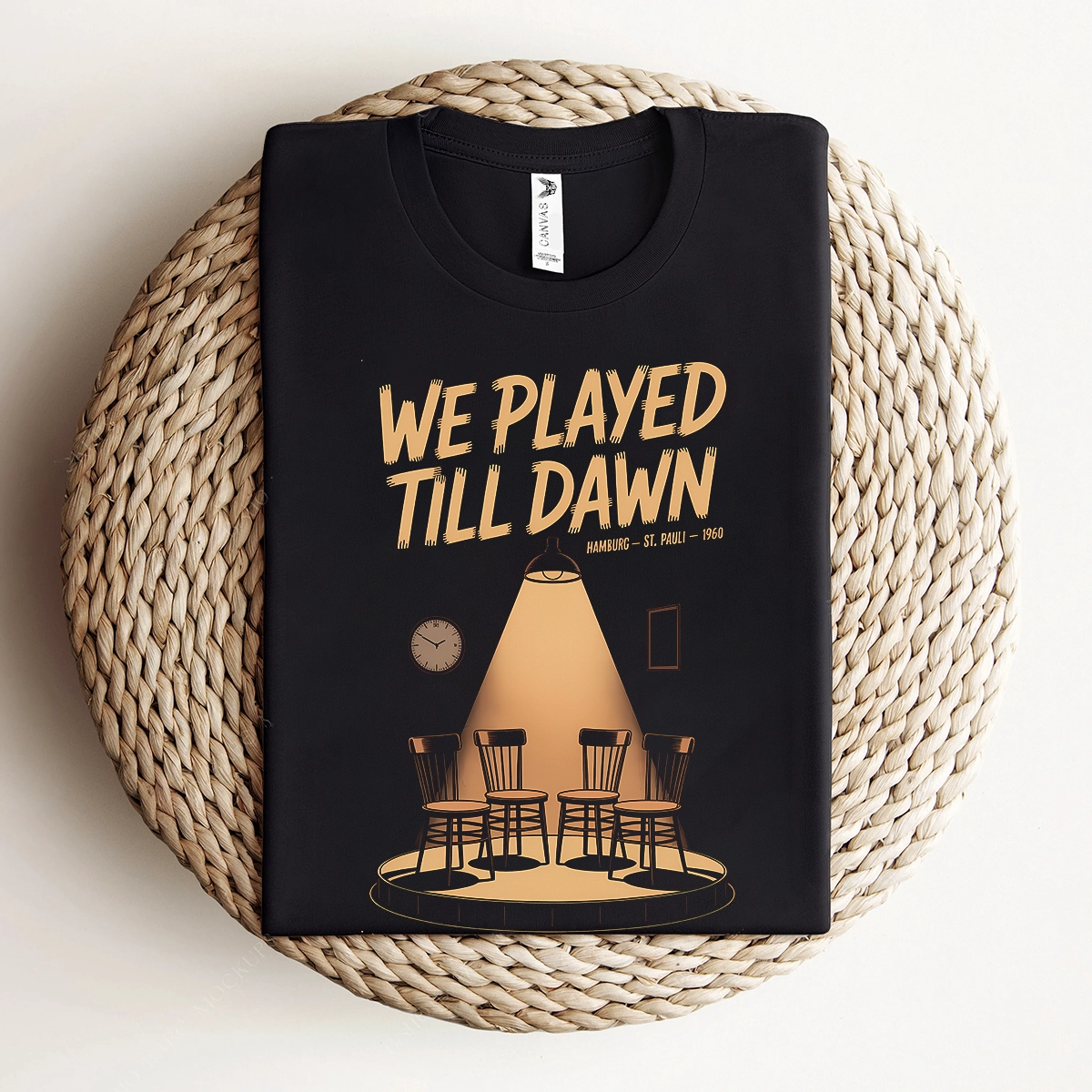 Played Till Dawn — Hamburg 1960 Late Night Rock Tee — Design II