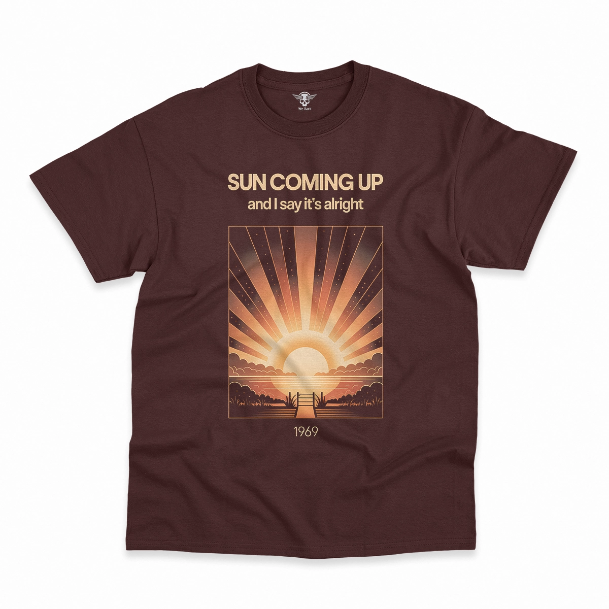 Sun Coming Up — And I Say It's Alright Rock Heritage Tee — Design I