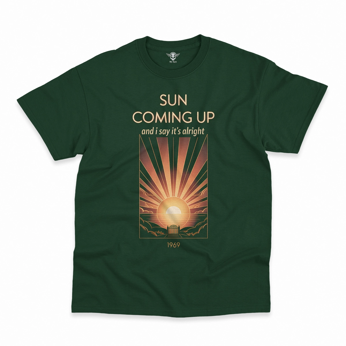 Sun Coming Up — And I Say It's Alright Rock Heritage Tee — Design II
