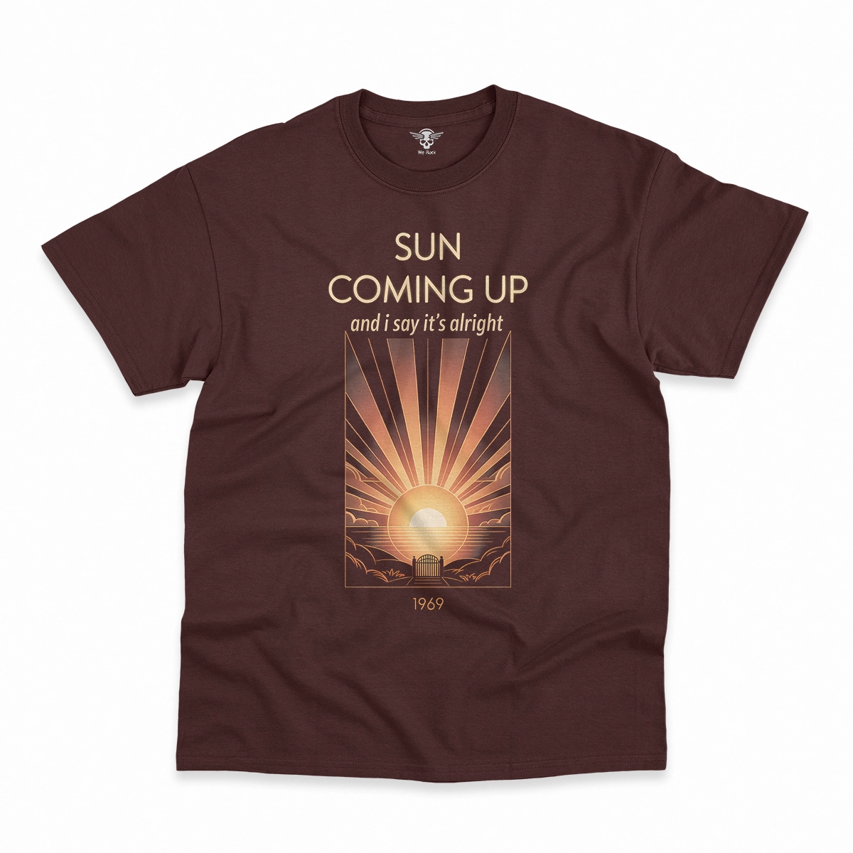 Sun Coming Up — And I Say It's Alright Rock Heritage Tee — Design II
