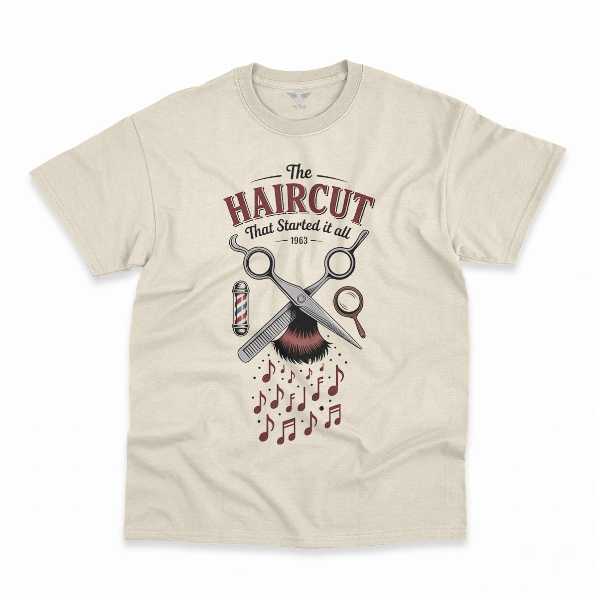 The Haircut — 1963 Mop-Top Cultural Earthquake Rock Tee — Design I