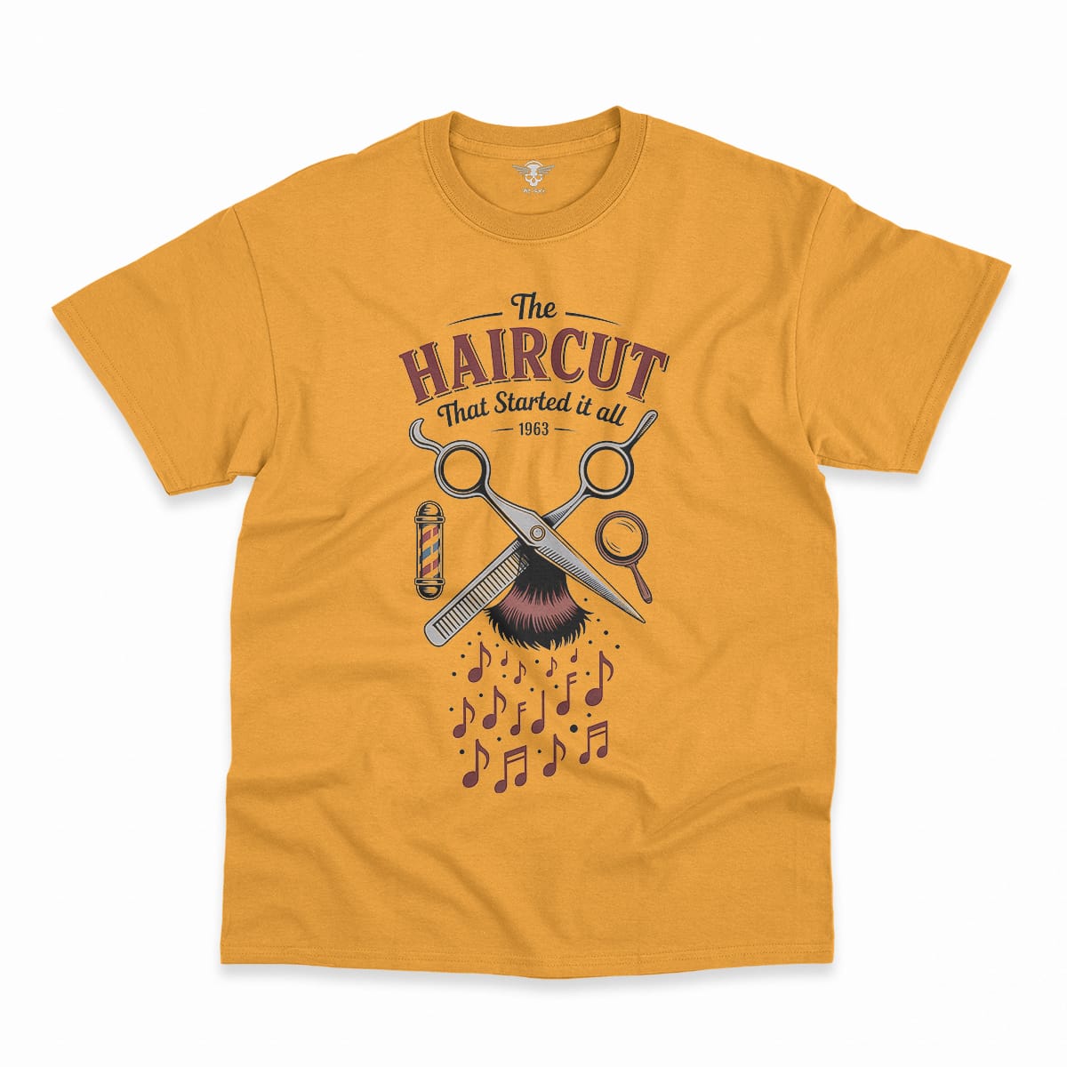 The Haircut — 1963 Mop-Top Cultural Earthquake Rock Tee — Design I