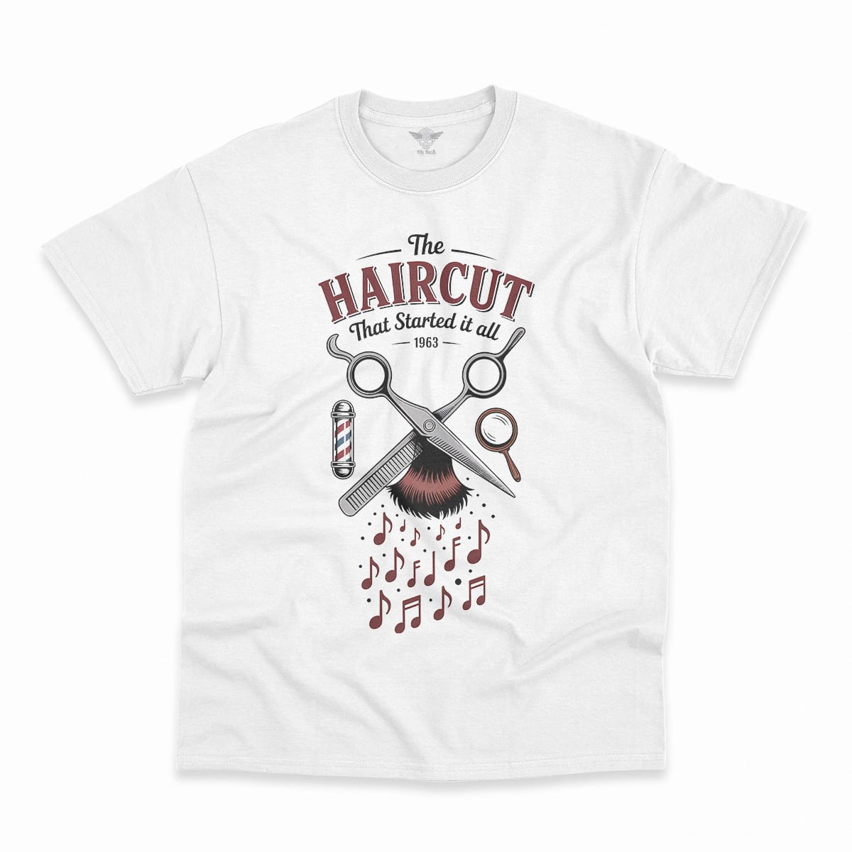 The Haircut — 1963 Mop-Top Cultural Earthquake Rock Tee — Design I