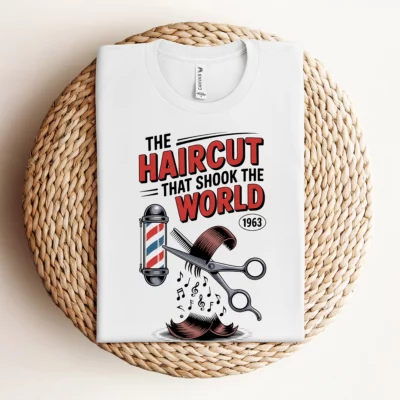 The Haircut — 1963 Mop-Top Cultural Earthquake Rock Tee — Design II