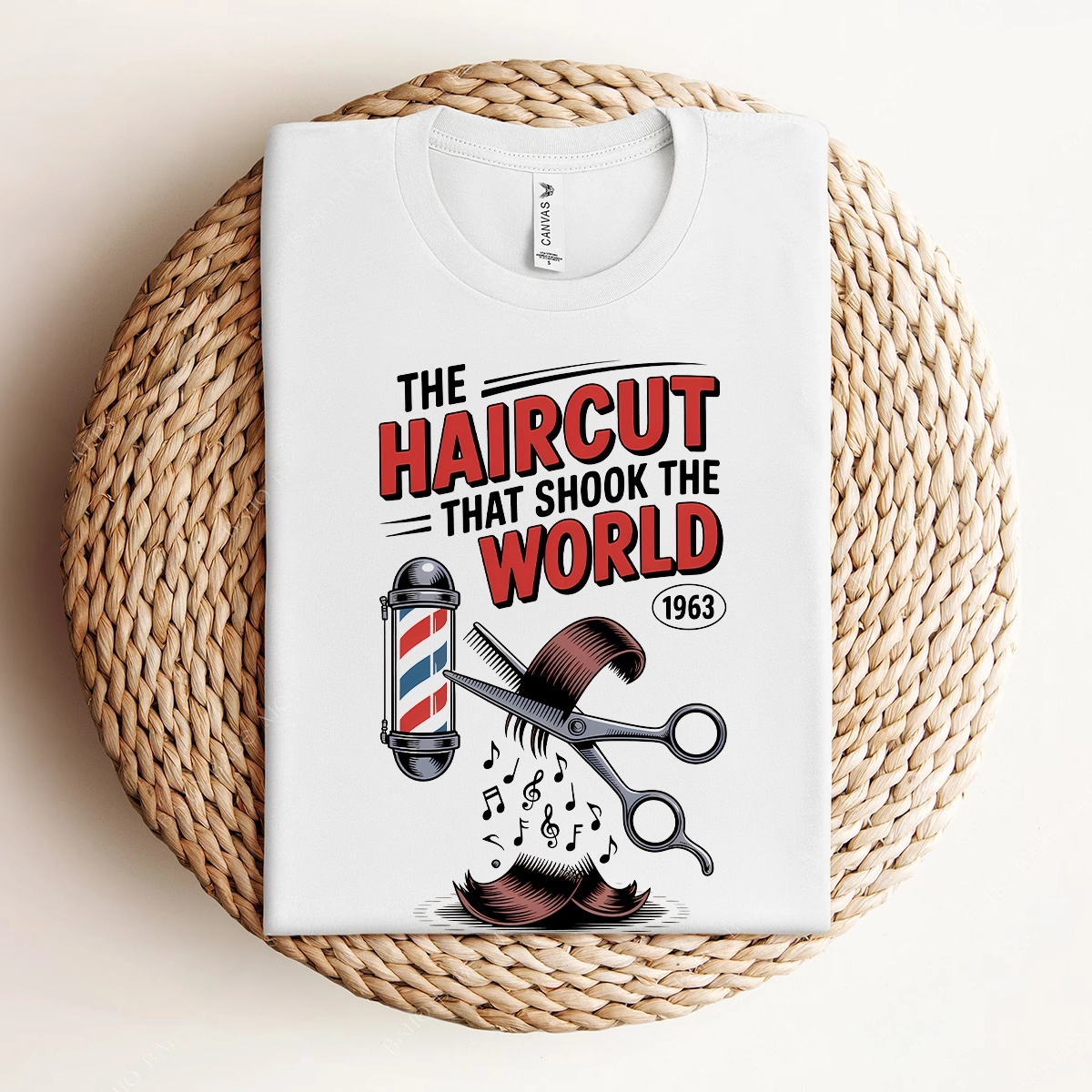 The Haircut — 1963 Mop-Top Cultural Earthquake Rock Tee — Design II