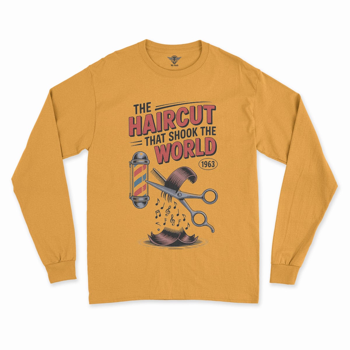 The Haircut — 1963 Mop-Top Cultural Earthquake Rock Tee — Design II